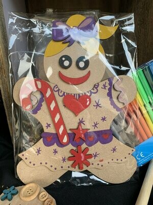 DIY Ginger Bread People (complete with paints or pens