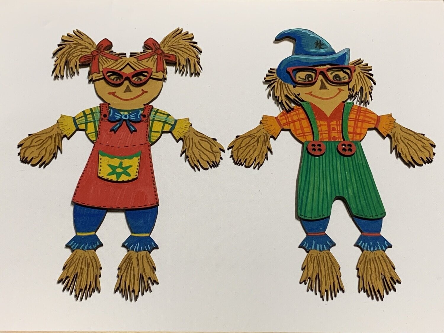 DIY Scarecrow People (complete With Pen Or Paints), Scarecrow Style: Both designs