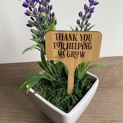 Plant pot Marker - any phrase / message possible