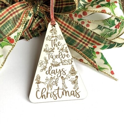 12 Days of Christmas Themed ornaments