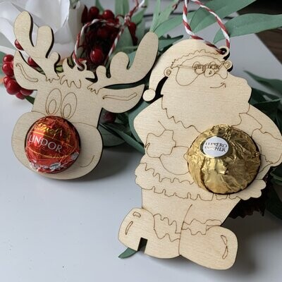 Lindt / Ferrero Rocher Christmas ornaments (without Lindt Chocolate)