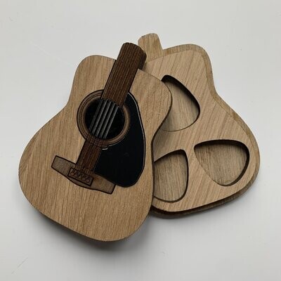 DIGITAL LASER FILE - Acoustic guitar Plectrum box, SVG/DXF