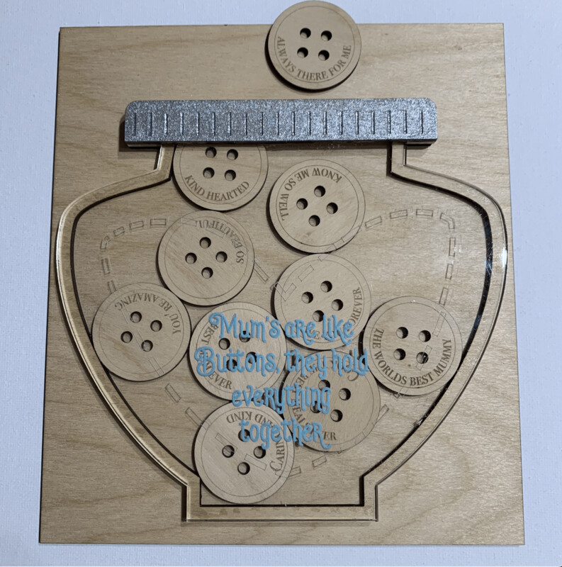 DIGITAL LASER FILE - Mums are like Buttons SVG, DXF