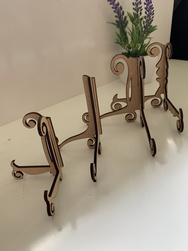 DIGITAL LASER FILE -  Picture stands / Plate stand SVG/DXF