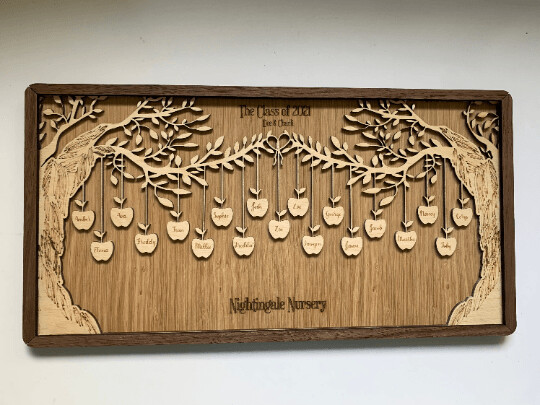 DIGITAL LASER FILE - 3x Class Apple trees  SVG/DXF