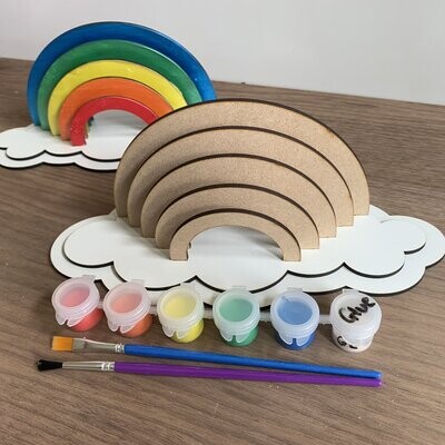 DIY Rainbow - paint and build your own (complete with paints and glue)
