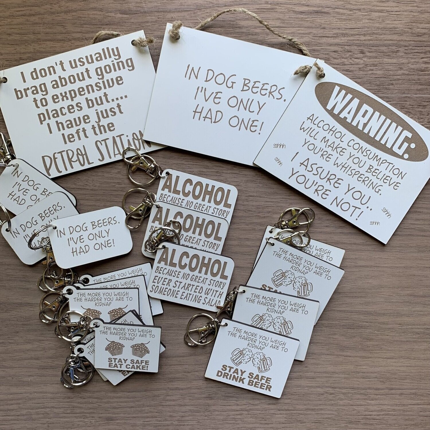 Funny Quotes, Key rings / Plaques