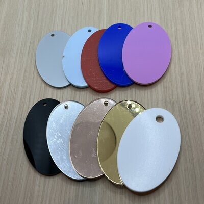 Coloured oval Bundle 6CM - 10 pack