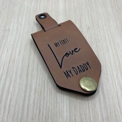 Leatherette Keychain or Luggage Label