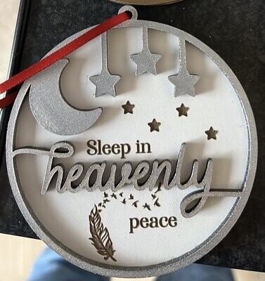 Sleep in Heavenly peace ornament