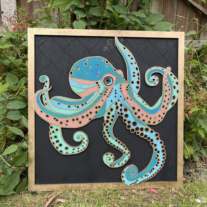 DIGITAL LASER FILE - Octopus- SVG/DXF