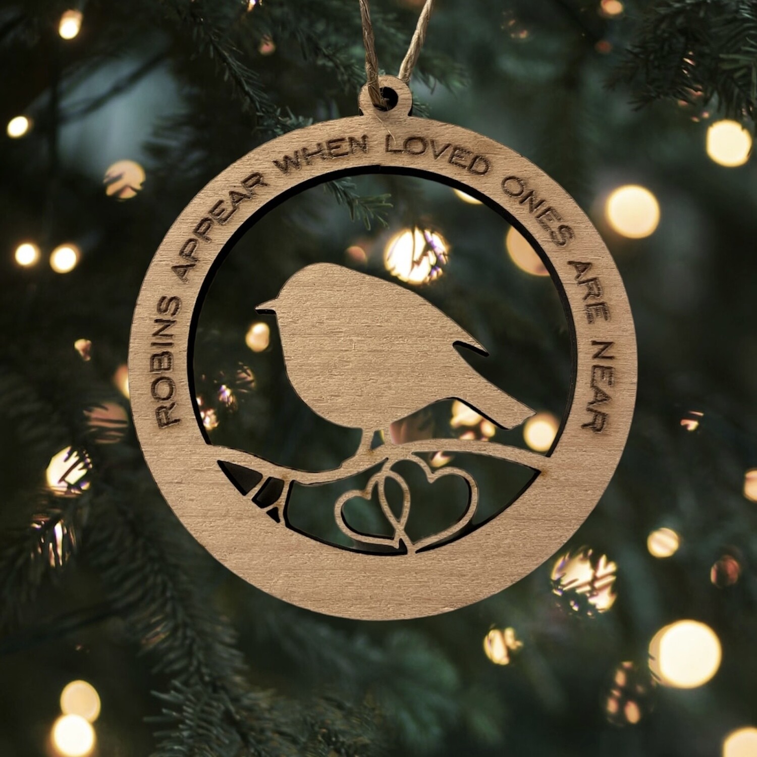 DIGITAL LASER FILE - 2x Robin Ornaments SVG/DXF