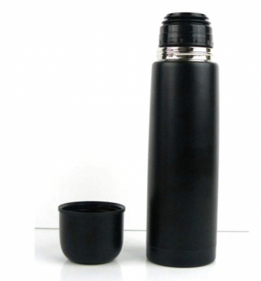 Black 500ml Vacuum flask with lid cup