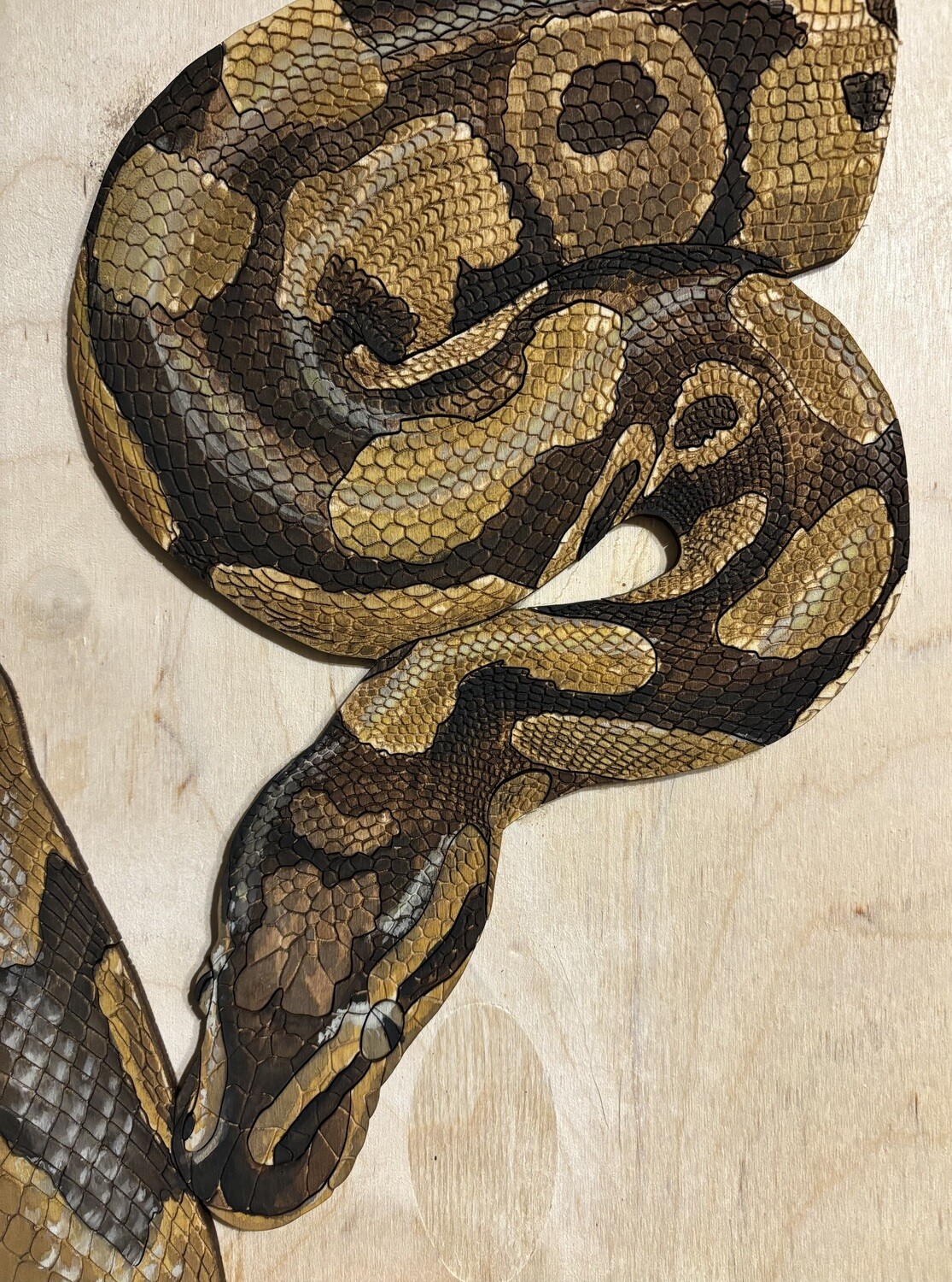 DIGITAL LASER FILE - Ball Python - SVG/DXF