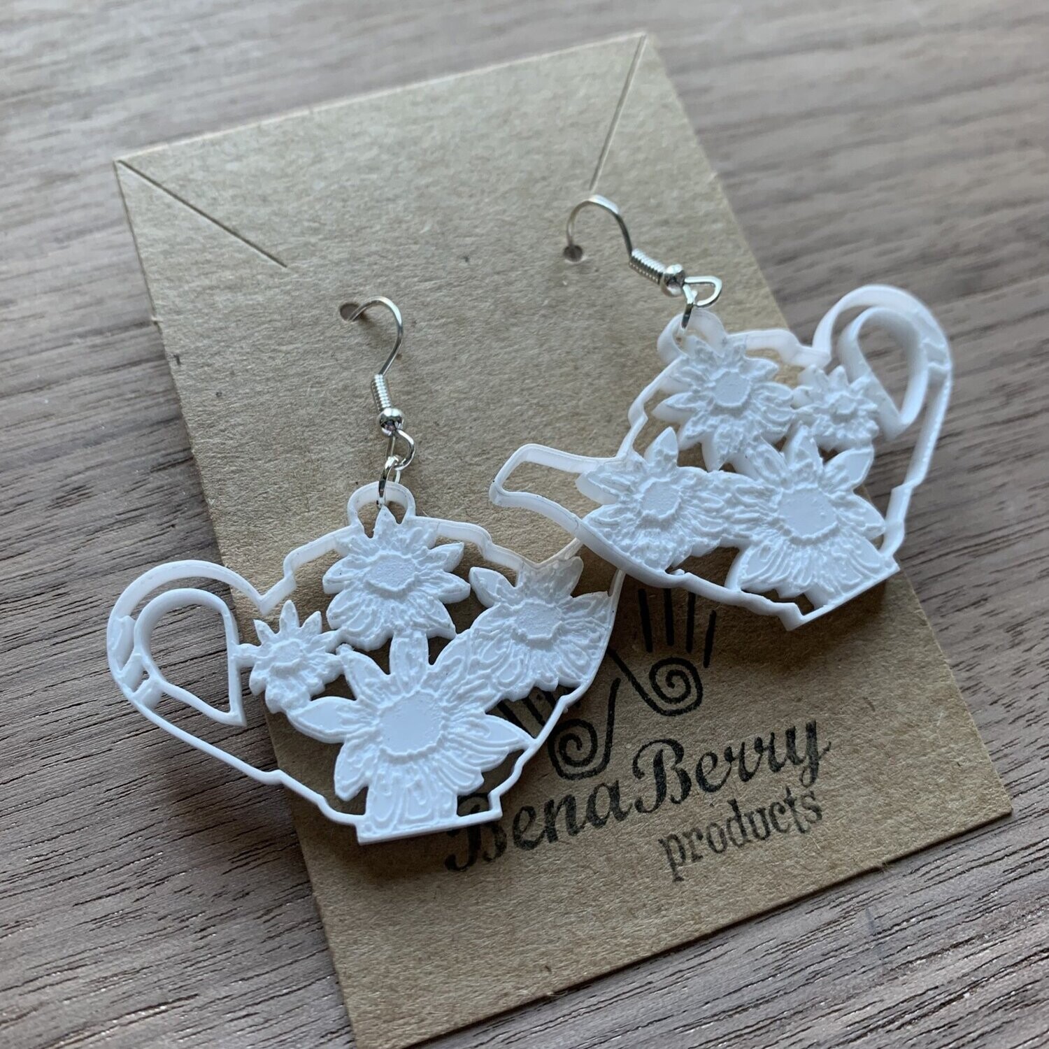 DIGITAL LASER FILE - Teapot Earrings  SVG, DXF