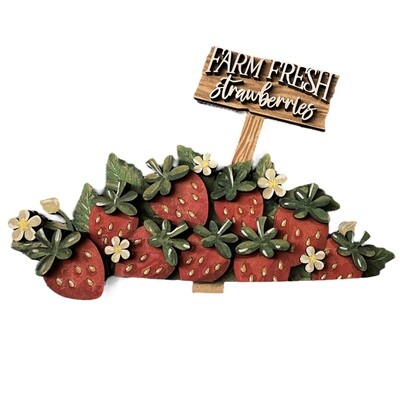 DIY Interchangeable Farm Fresh Strawberries basket Filler