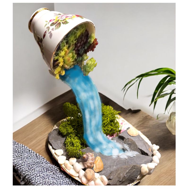 Teacup Succulent Waterfalls Teacup Succulent Waterfalls