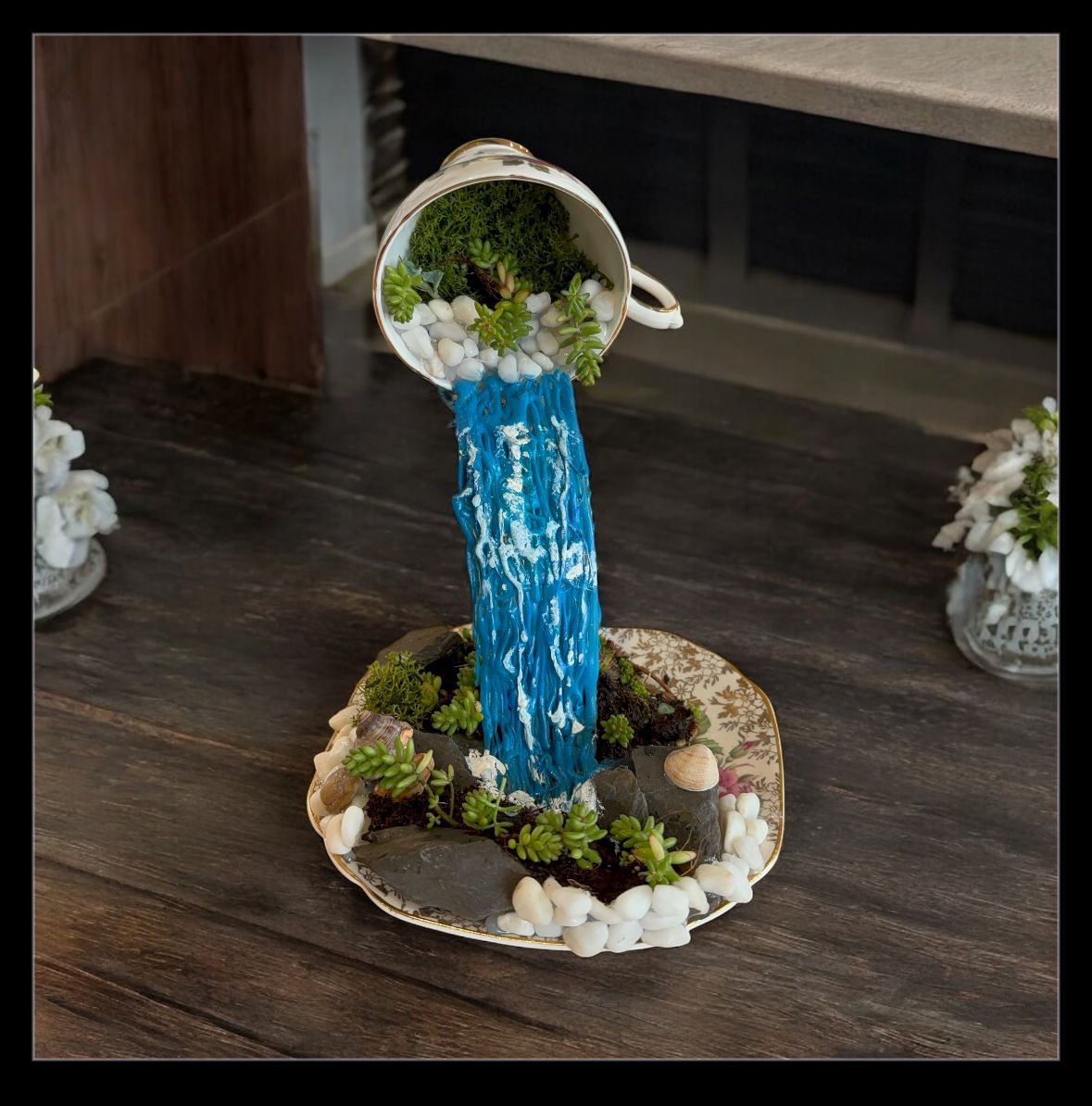 Teacup Succulent Waterfalls