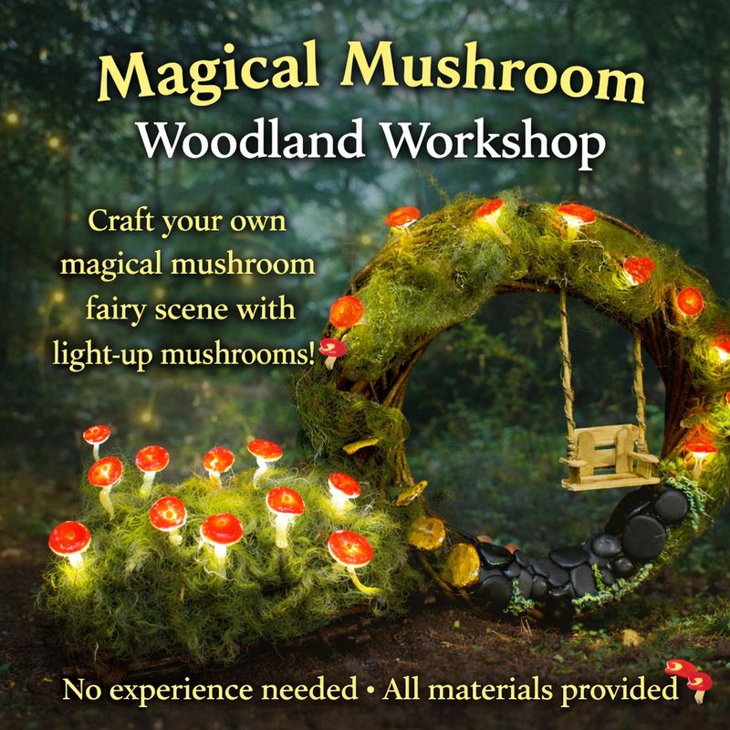 Light-up Magical Woodland scenes - Log or Wreath