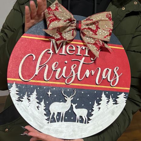 Wooden Winter Plaques