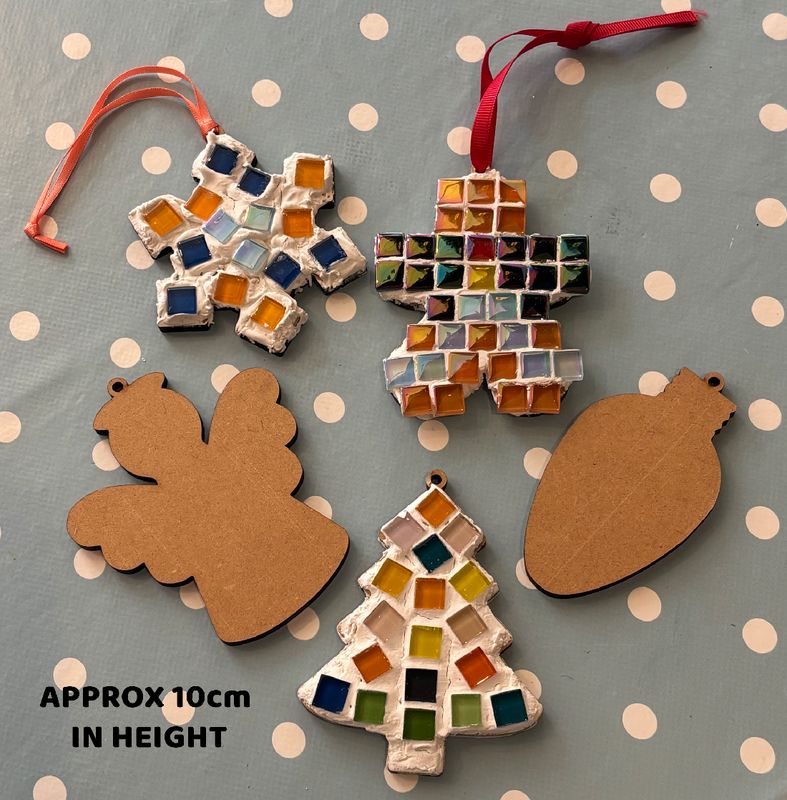 Christmas Mosaic Ornaments Christmas Mosaic Ornaments