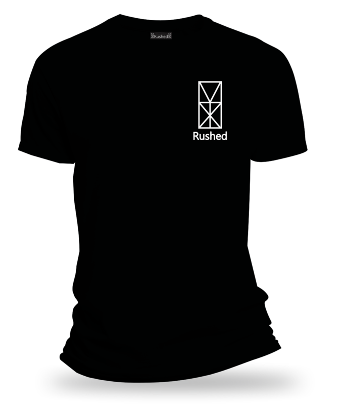 Black Rushed T-Shirt