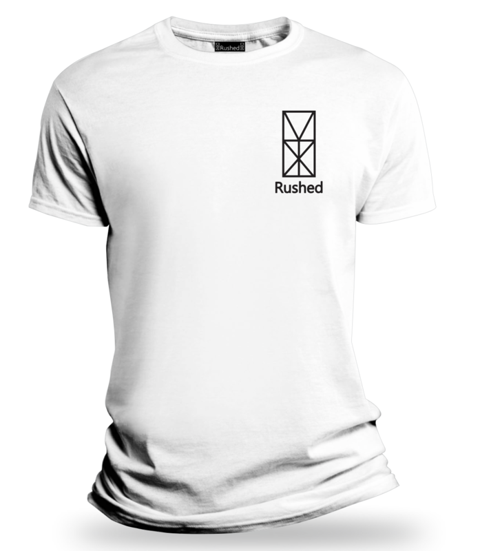 White Rushed T-Shirt