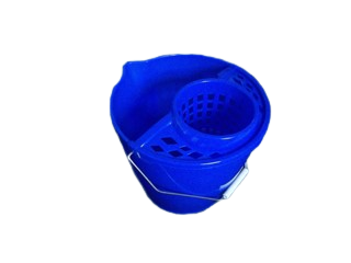 Cubo Fregona Con Escurridor Azul 13L