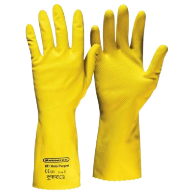 GUANTE RUBBEREX LATEX FLOCADOS RF1 TALLA "M"