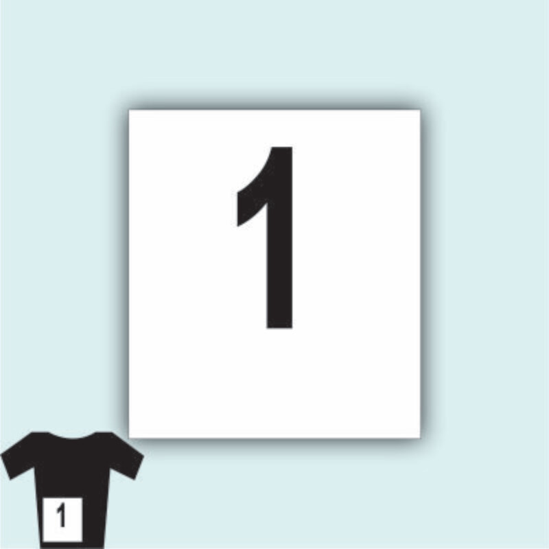 Dorsali PVC  Neutri Serie da 100 numeri