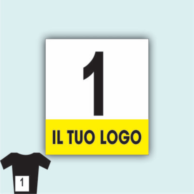 Dorsali PVC Personalizzati  Serie da 100 numeri