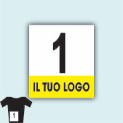 Dorsali PVC Personalizzati Serie da 100 numeri