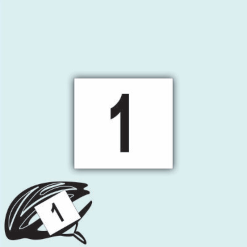 Numeri da Casco Serie DA 1 A 100   cm 12 x 11