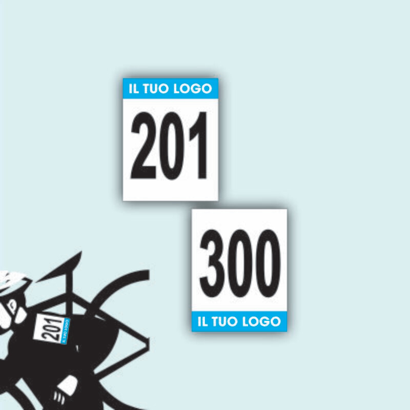 Numeri da Spalla Personalizzati Serie DA 201 A 300