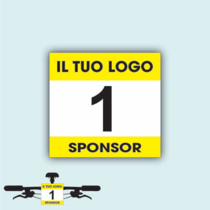 Numeri Frontali MTB Personalizzati Serie DA 1 A 100