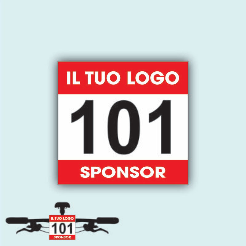 Numeri Frontali MTB Personalizzati Serie DA 101 A 200