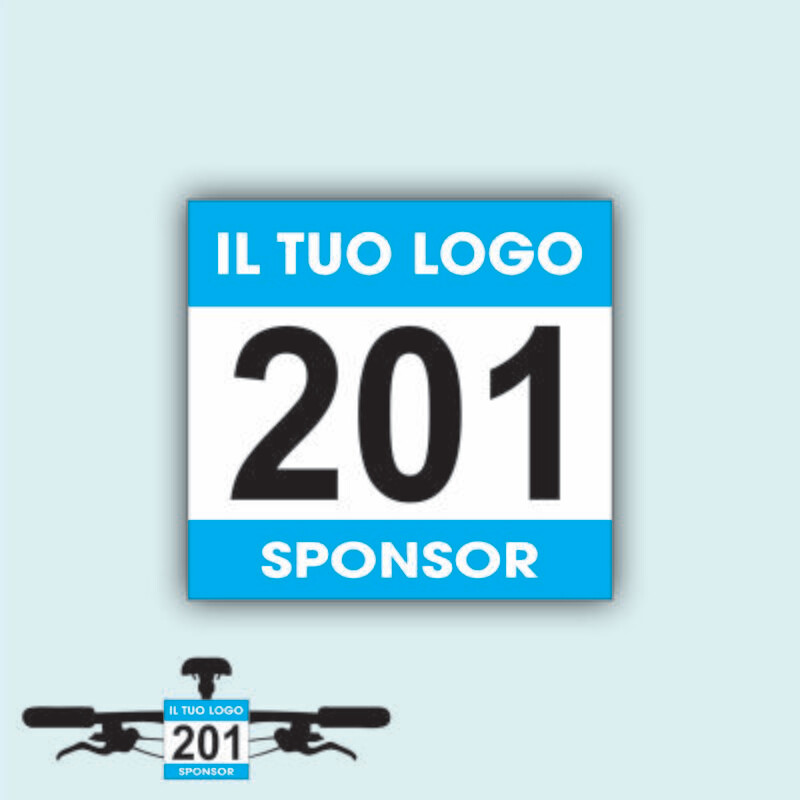 Numeri Frontali MTB Personalizzati Serie DA 201 A 300