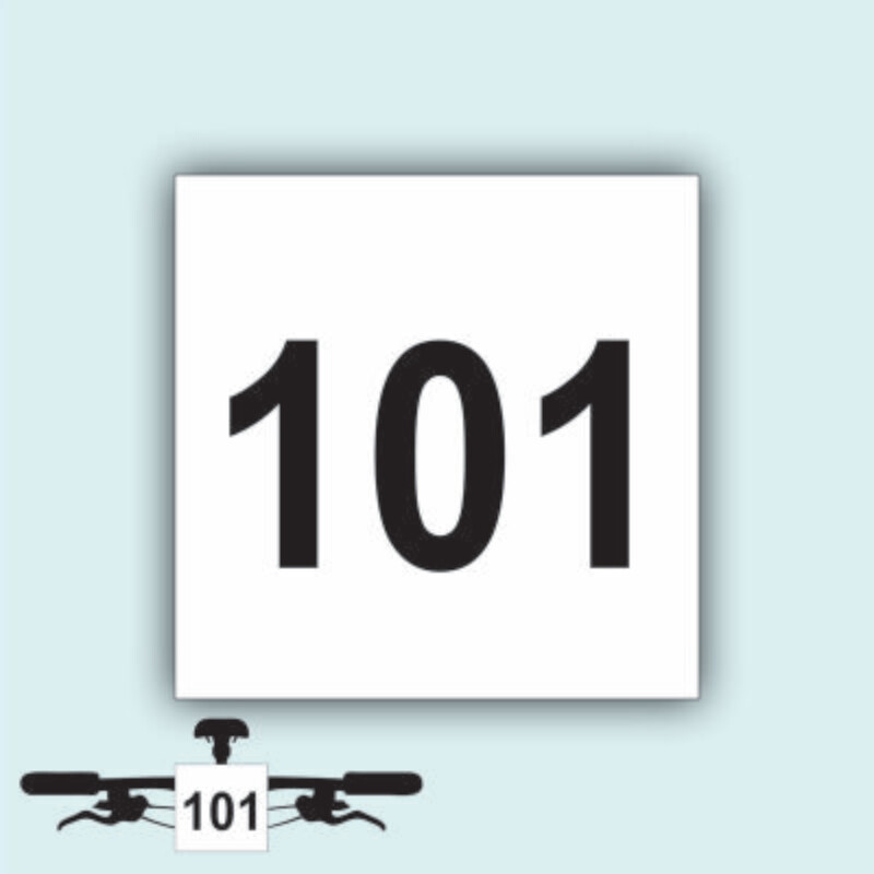 Numeri Frontali MTB Neutri Serie DA 101 A200
