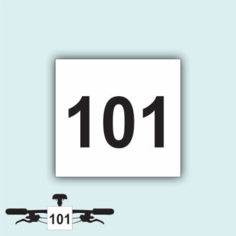 Numeri Frontali MTB Neutri Serie DA 101 A 200