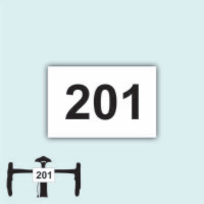 Numeri Frontali Strada Neutri Serie DA 201 A 300