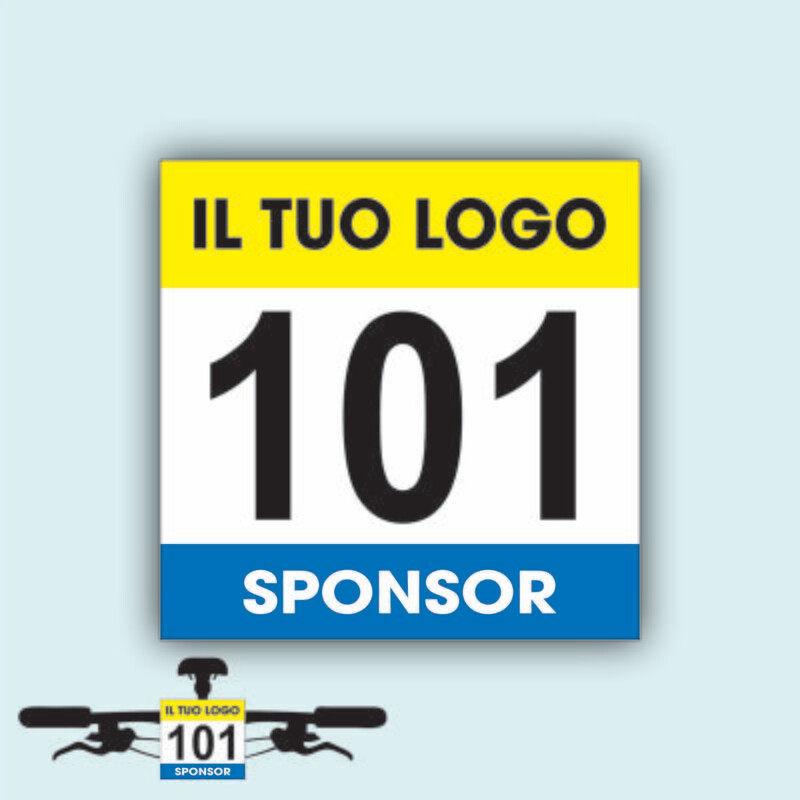 Numeri Frontali MTB Personalizzati Serie DA 101 A  200