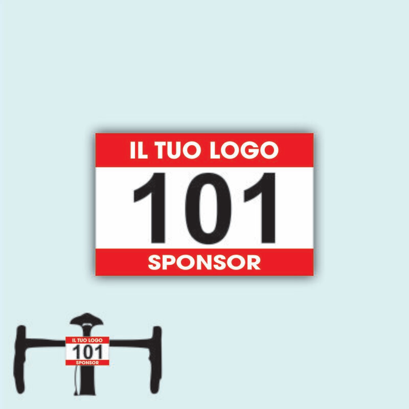 Numeri Frontali Strada Personalizzati  Serie DA 101 A 200