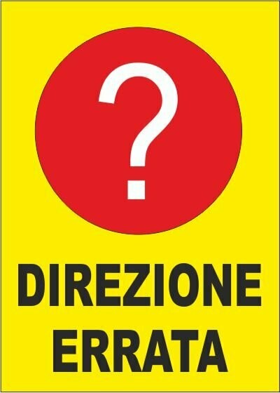 Direzione Errata