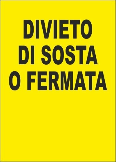 Divieto Sosta e Fermata
