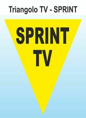 Triangolo TV Sprint Stampato