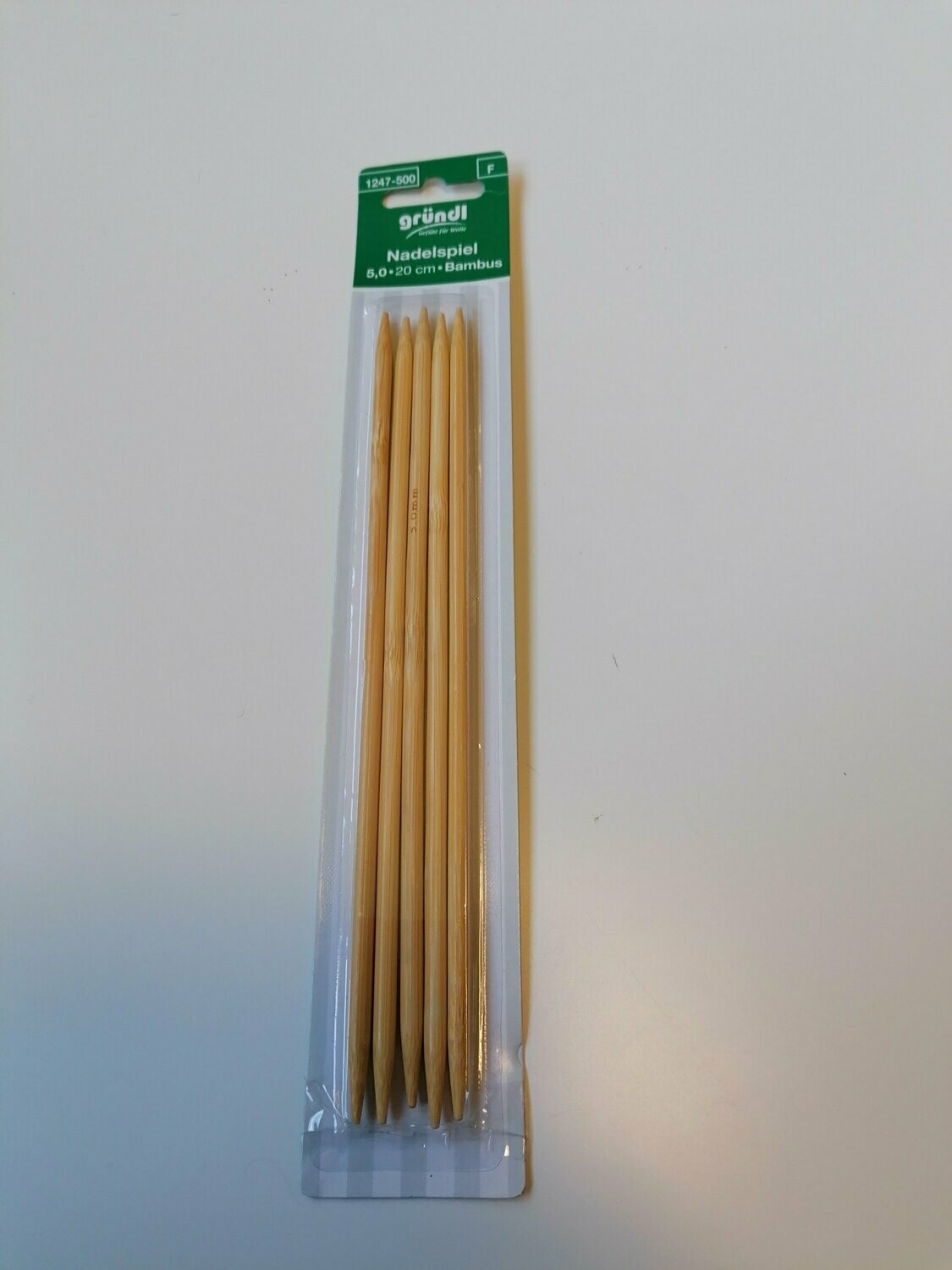 Nadelspiel Bambus 1247-500 Stärke 5,0  20 cm