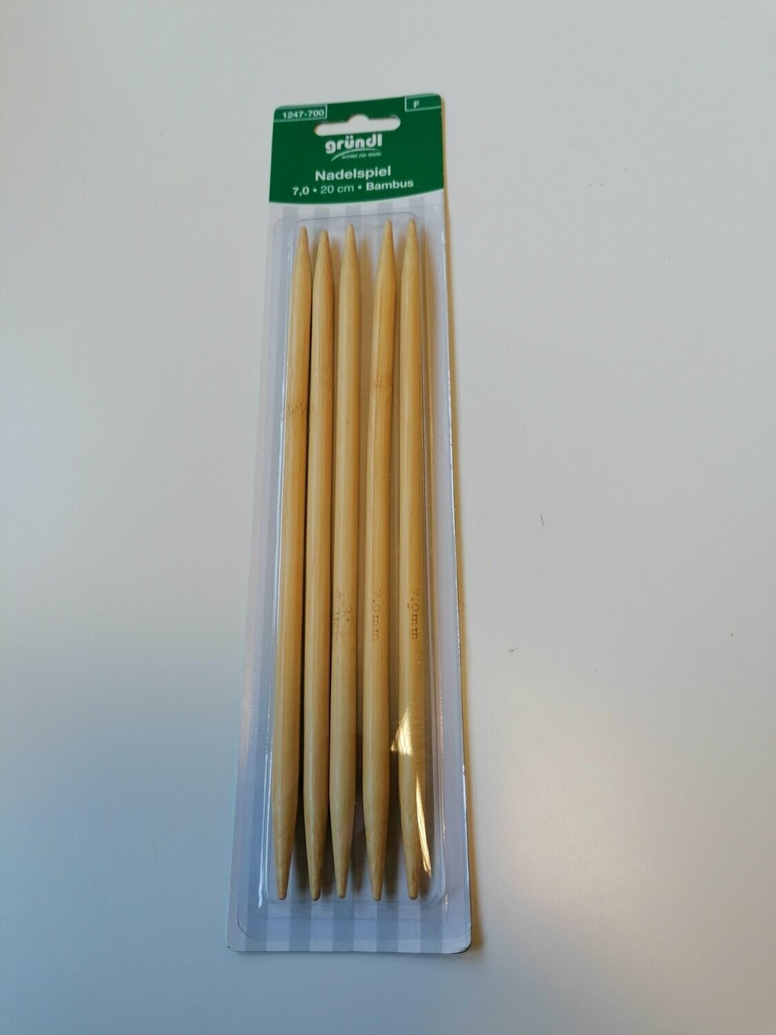 Nadelspiel Bambus 1247-700 Stärke 7,0  20 cm