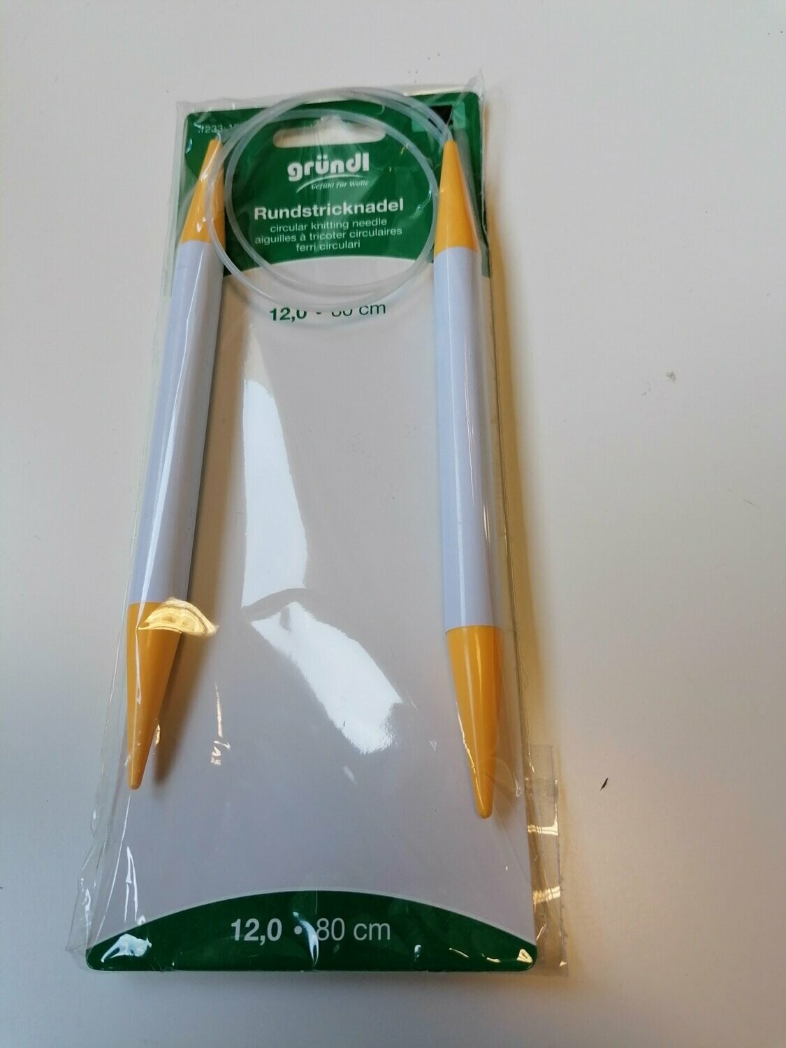 Rundstricknadel  Kunststoff  1233-1200 12,0 80 cm