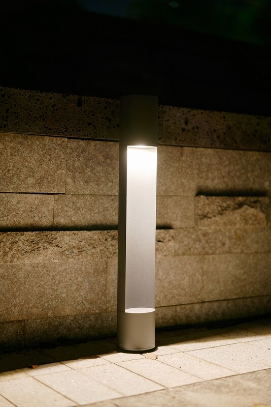 ProLuce® LUNE Wegleuchte Ø93x600mm, 7WIP65, 600 lm, 3000K, 240VAC, schwarz
