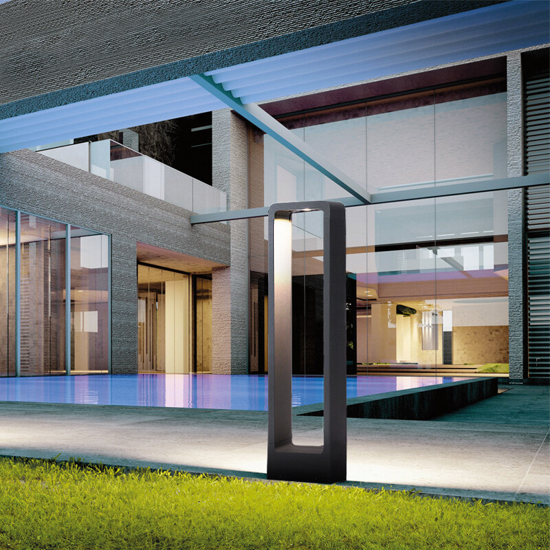 ProLuce® STELLA Wegleuchte 163x57x1000mm, 9W, IP65, 800 lm, 3000K, 240VAC, hellgrau